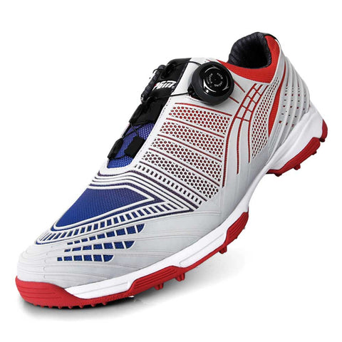 Lesmart Waterproof Spike Men Golf Shoes with BOA Lace System
