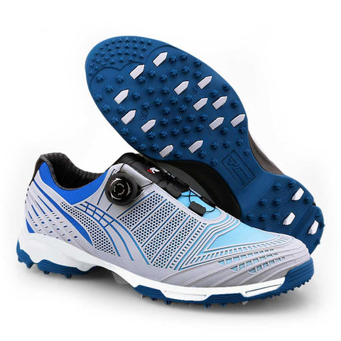 Lesmart Waterproof Spike Men Golf Shoes with BOA Lace System
