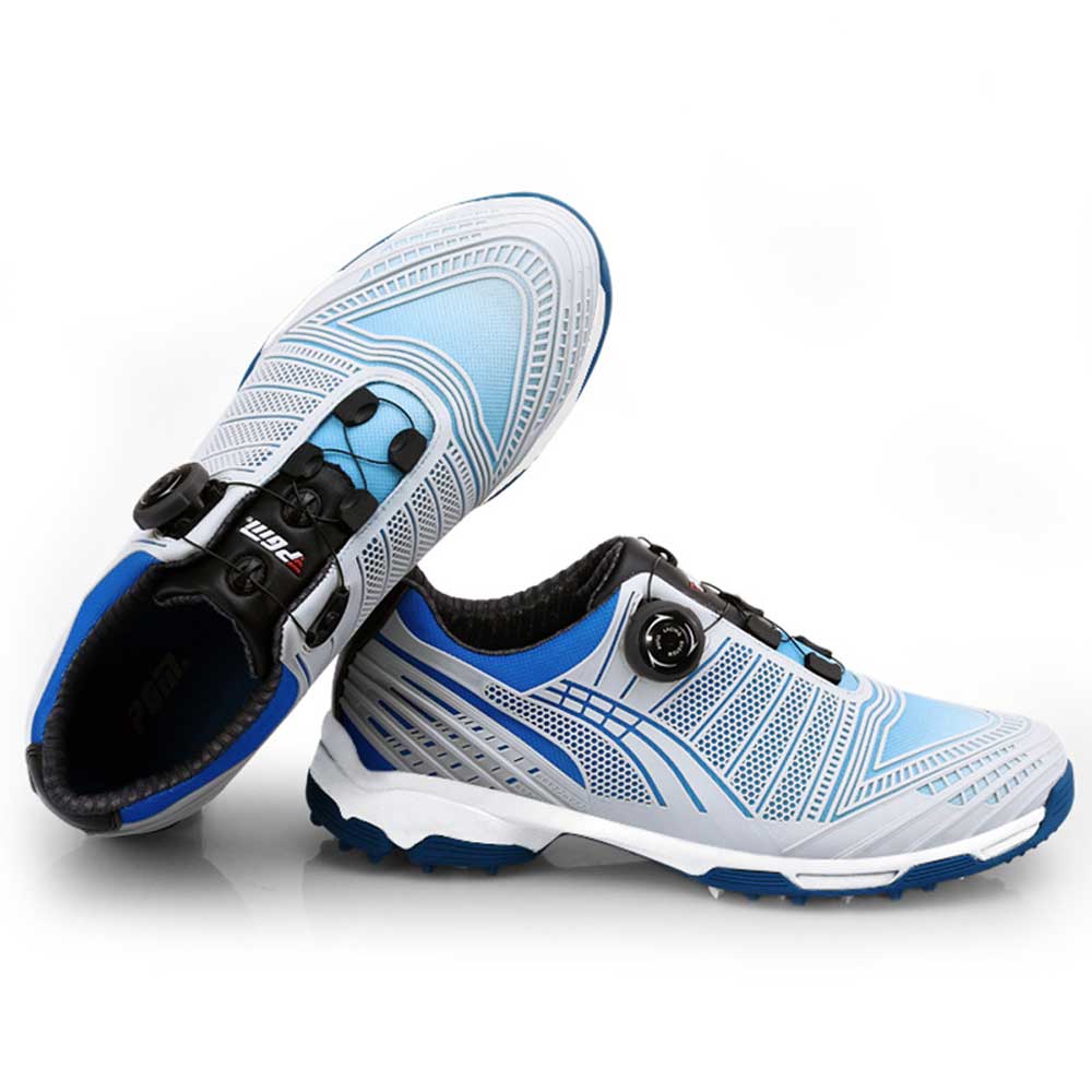 Lesmart Waterproof Spike Men Golf Shoes with BOA Lace System