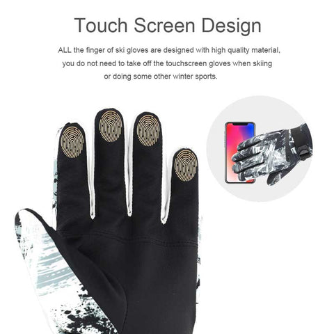 Lesmart Winter Touchscreen 3M Insulated Warm Ski Gloves