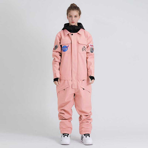 Lesmart Women&Men Insulated Waterproof One Piece Snow Suits
