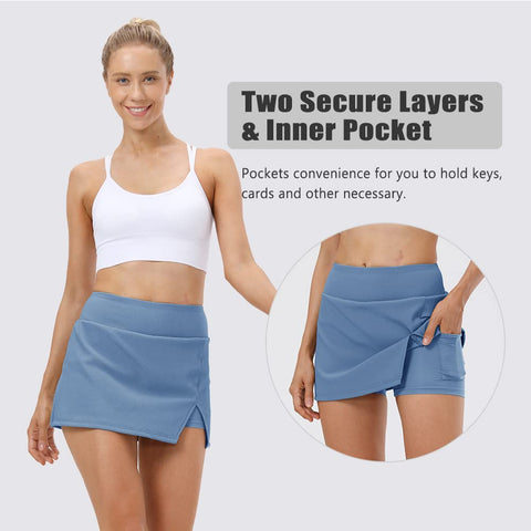 Lesmart Women's Active Golf Split Pencil Skirt