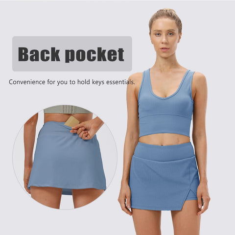 Lesmart Women's Active Golf Split Pencil Skirt