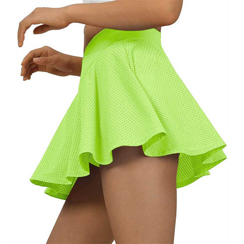 Lesmart Women's Crossover High Waisted Mesh Golf Skorts