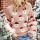 Lesmart Women's Fashion Santa Claus Ugly Christmas Sweater