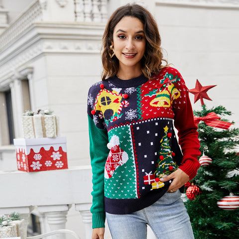 Lesmart Women's Fashion Holidays Ugly Christmas Sweater