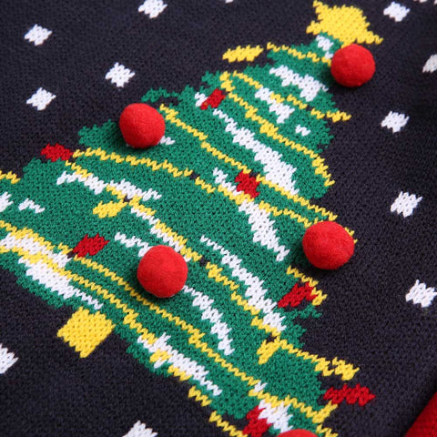 Lesmart Women's Fashion Holidays Ugly Christmas Sweater