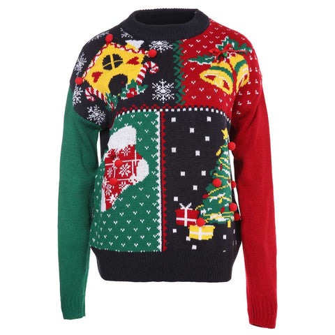 Lesmart Women's Fashion Holidays Ugly Christmas Sweater