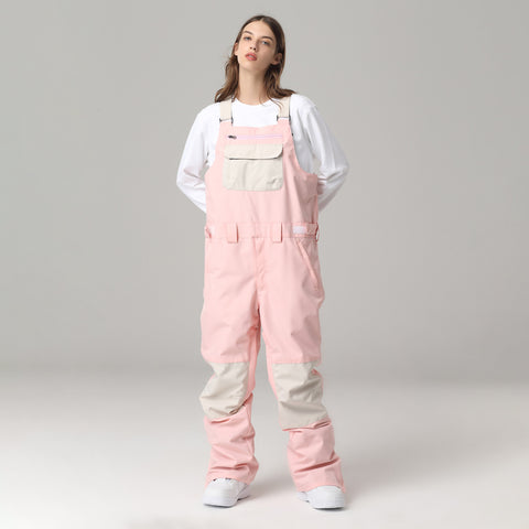Lesmart Women's Fashion Mountain Discover Snowboard Pants Ski Bibs