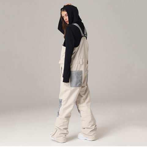 Lesmart Women's Fashion Mountain Discover Snowboard Pants Ski Bibs