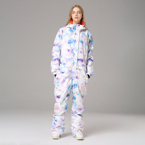 Lesmart Women's Fashion One Piece Ski Suits
