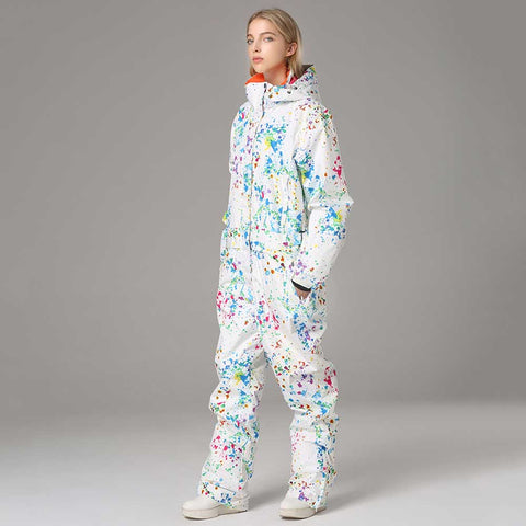 Lesmart Women's Fashion One Piece Ski Suits
