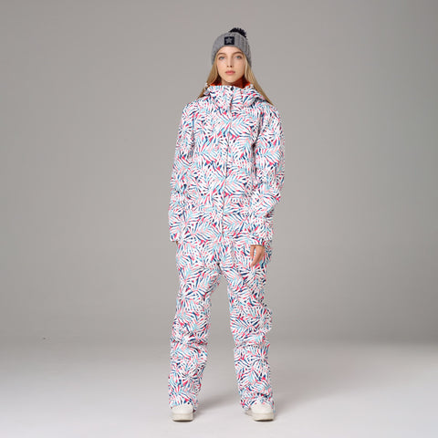 Lesmart Women's Fashion One Piece Ski Suits