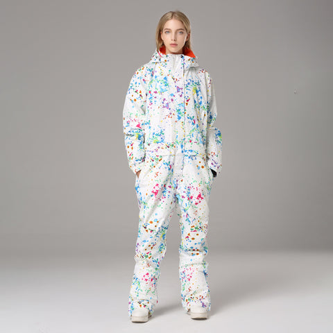 Lesmart Women's Fashion One Piece Ski Suits