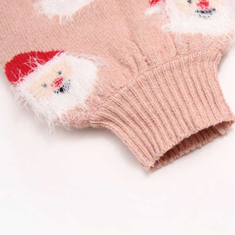 Lesmart Women's Cute Santa Claus Ugly Christmas Sweater