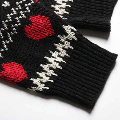 Lesmart Women's Knited Reindeer Patterns Christmas Sweaters