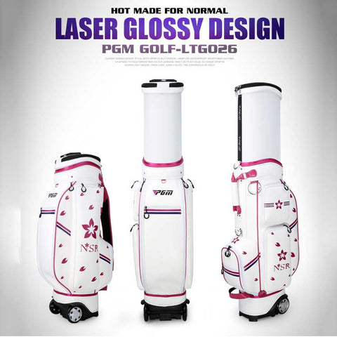 Lesmart Women's Laser Glossy Complete Golf Set with Cart Bag