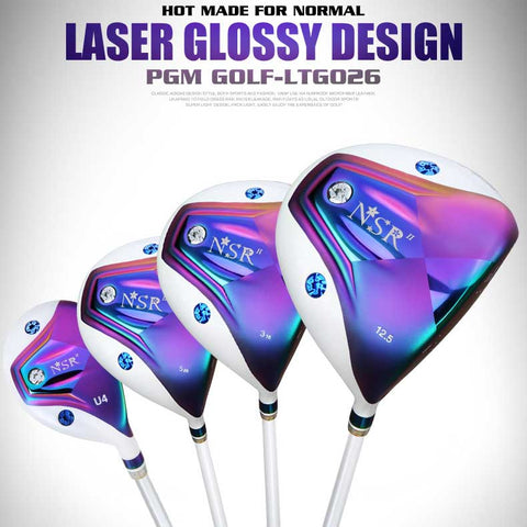 Lesmart Women's Laser Glossy Complete Golf Set with Cart Bag