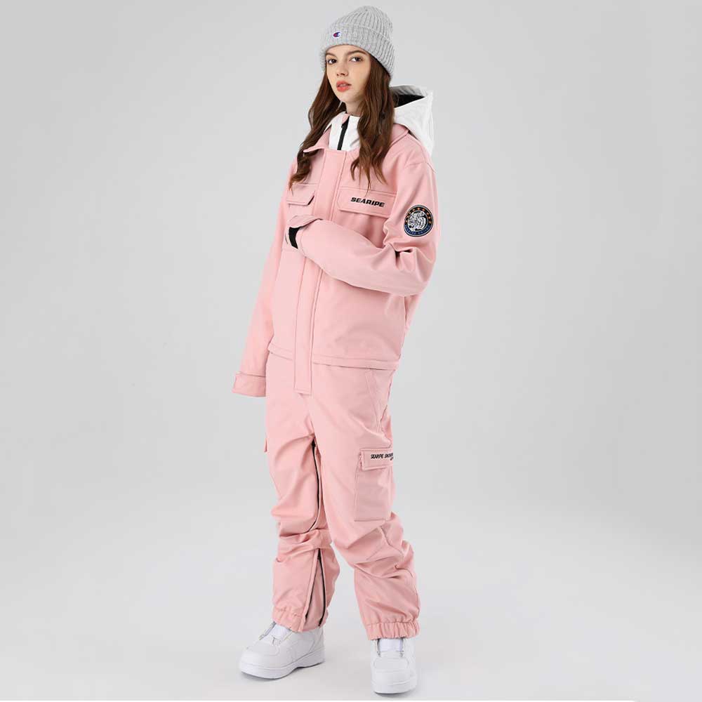 Lesmart Women's One Piece Snowsuit | Women's Snow Jumpsuits