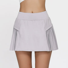 Lesmart Women's Pleated Tennis Skirts with Shorts Pockets