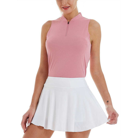 Lesmart Women's Quick Dry Sleeveless Golf Polo