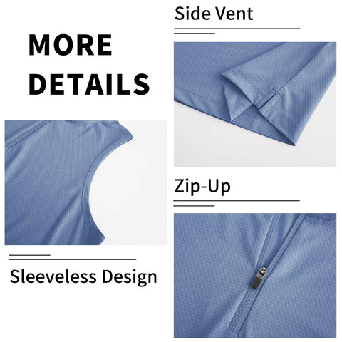 Lesmart Women's Quick Dry Sleeveless Golf Polo