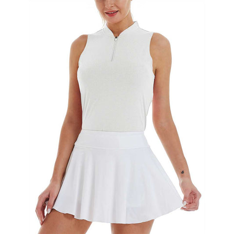 Lesmart Women's Quick Dry Sleeveless Golf Polo