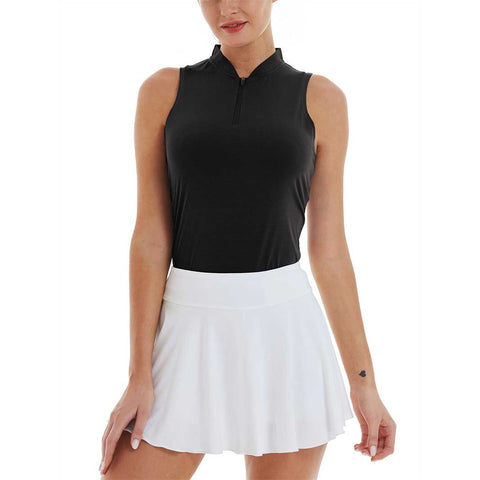Lesmart Women's Quick Dry Sleeveless Golf Polo