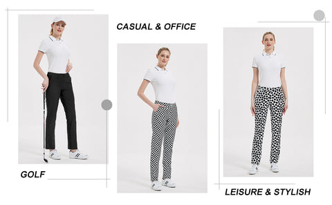 Lesmart Women's Tailored Stretch Golf Pants