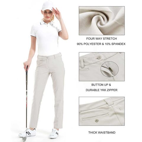 Lesmart Women's Tailored Stretch Golf Pants