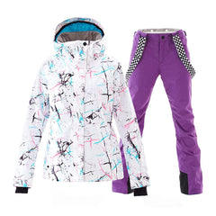 Lesmart Women's Waterproof Ski Jackets and Pants Set