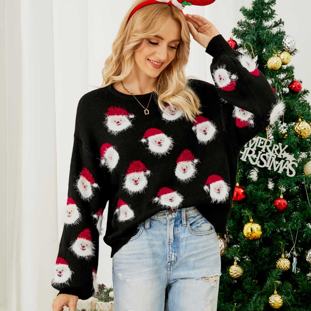 Christmas santa sweater best sale