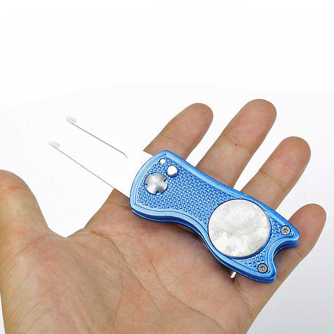 Lesmart All Metal Foldable Golf Divot Tool