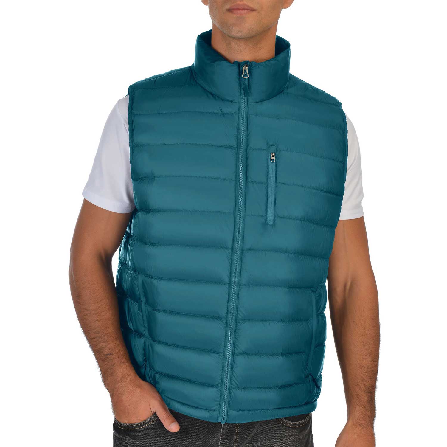 Men s Puffer Down Vest Men s Black Puffer Vest Lesmart Sleeveless Puffer Vest