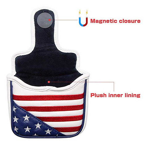 Lesmart Stars and Stripes Putter Head Covers