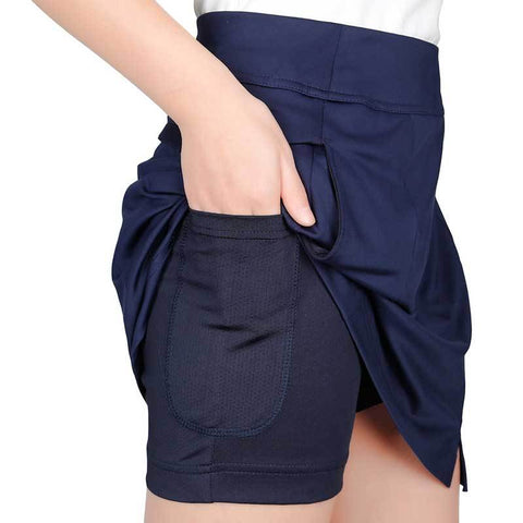Lesmart Women's Active Athletic Pockets Golf Skirt