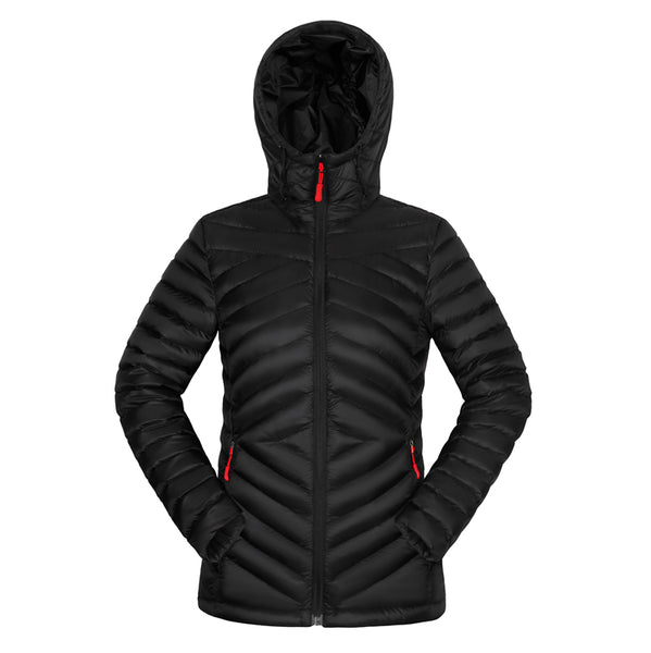 Stars Puffy Jacket Sサイズ Women's Black Puffer Jacket | Hooded Puffer Jacket | Lesmart
