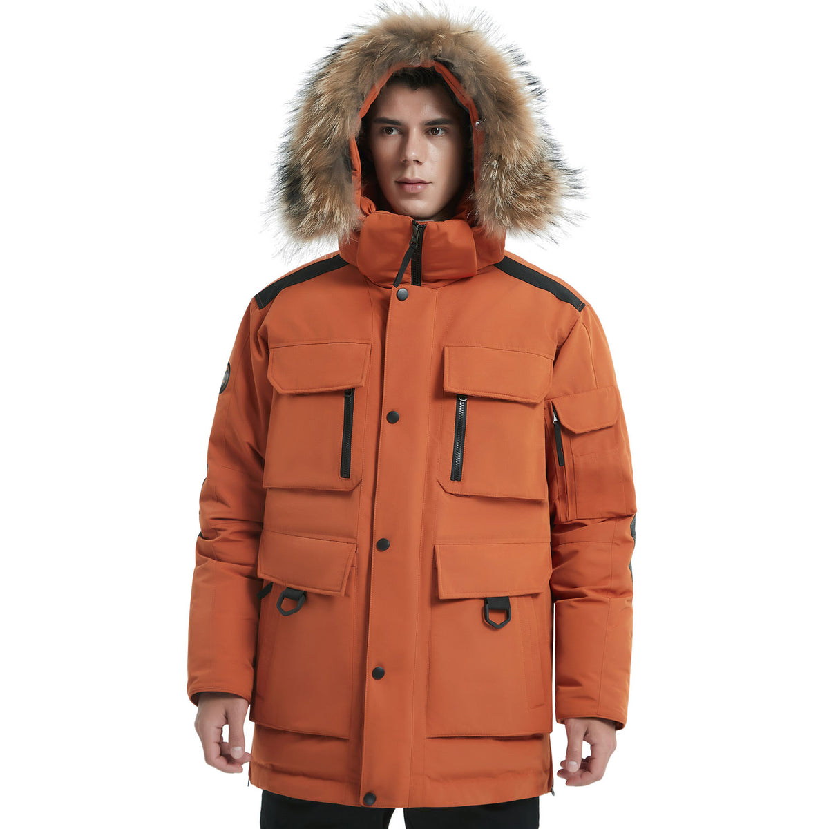 Men's Hooded Insulated Thicken Down Parka Jacket