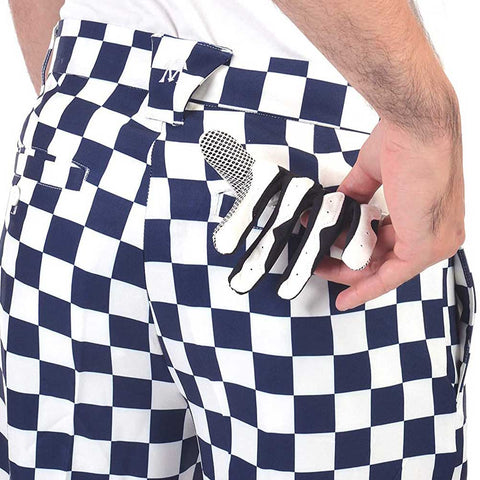 Lesmart Men's Plaid Elastic Golf Trousers