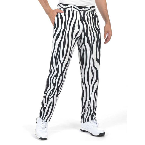 Lesmart Men's Plaid Elastic Golf Trousers