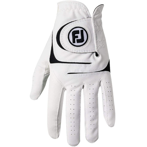 Men's Soft Golf Gloves, Pack of 2 (White)