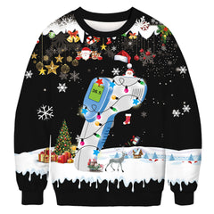 Lesmart Unisex Ugly Christmas Crewneck Sweatshirt