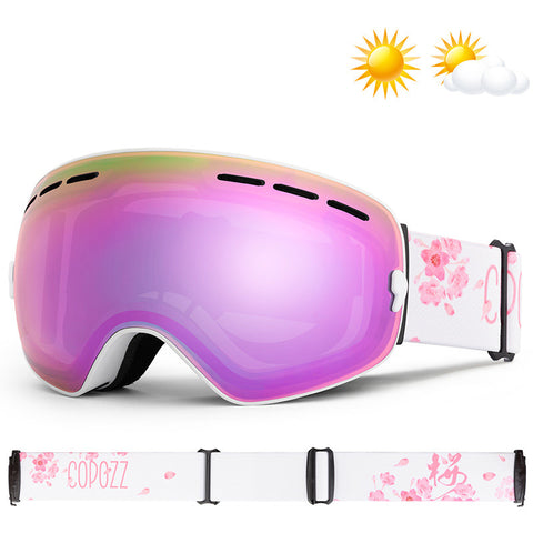 OTG Snowboard Goggles Anti Fog UV Protection Lens