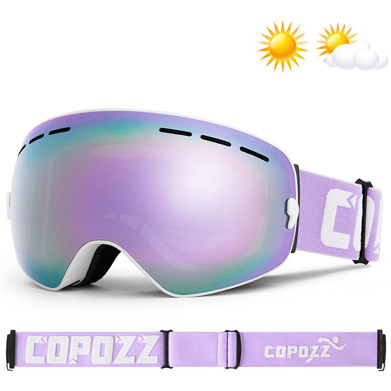 OTG Snowboard Goggles Anti Fog UV Protection Lens