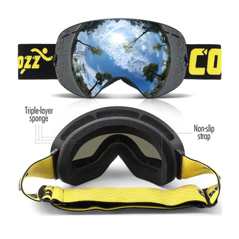 OTG Snowboard Goggles Anti Fog UV Protection Lens