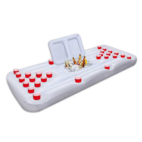 Pool Party Barge Floating Beer Table with Cooler