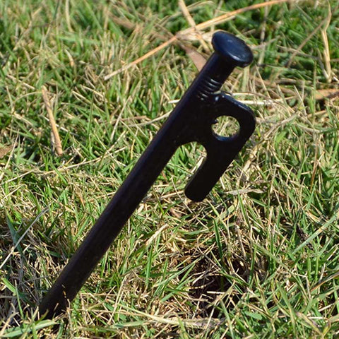Reflective Nylon Cord Forged Steel Tent Pegs Set