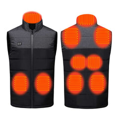 Lesmart Men's USB Lightweight Heated Vest, 9 Heating Zones