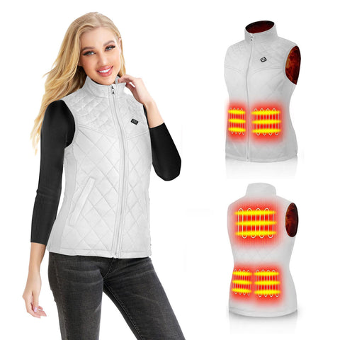 Lesmart Heated Vest for Women, USB Charging 9 Heating Panels