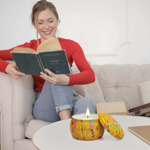 Scented Candles Gift Set (4 Pack 4.4Oz Aromatherapy Candle)